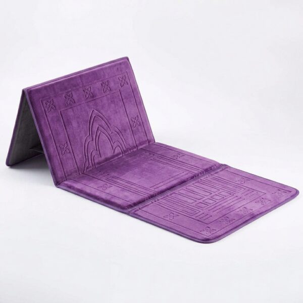 Portable Prayer Mat With Foldable Backrest